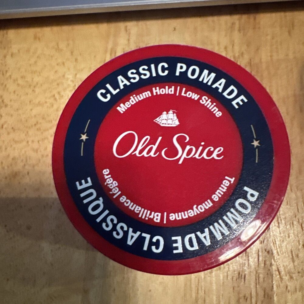 Classic Pomade for Men, Medium Hold, Low Shine, 2.22 Oz Hair Styling